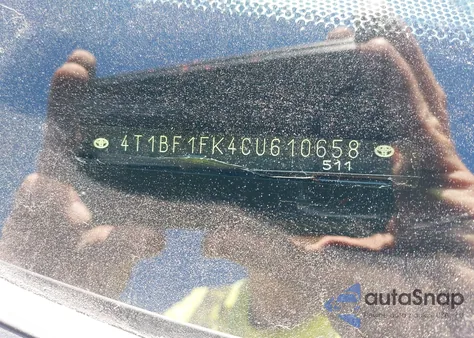 2012 Toyota Camry Se z USA, uszkodzony, nr VIN 4T1BF1FK4CU610658